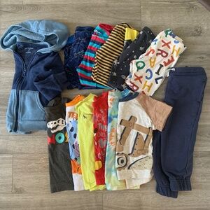 Boys 3T Pajama T-Shirt Hoodie Sweatpants Lot 14pc